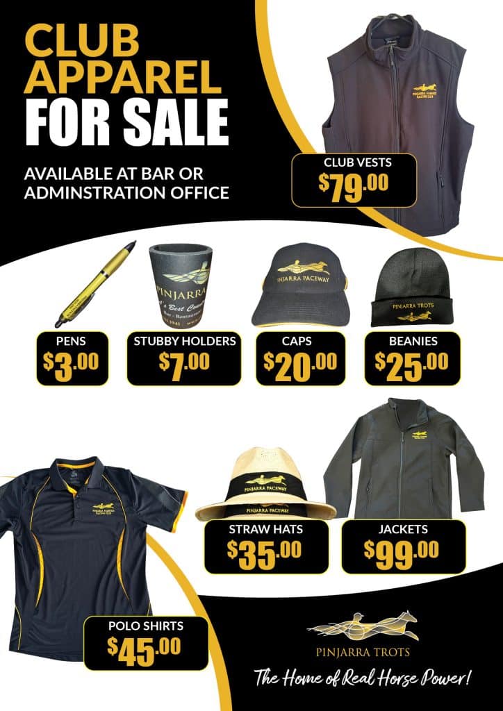 CLUB APPARAL FOR SALE