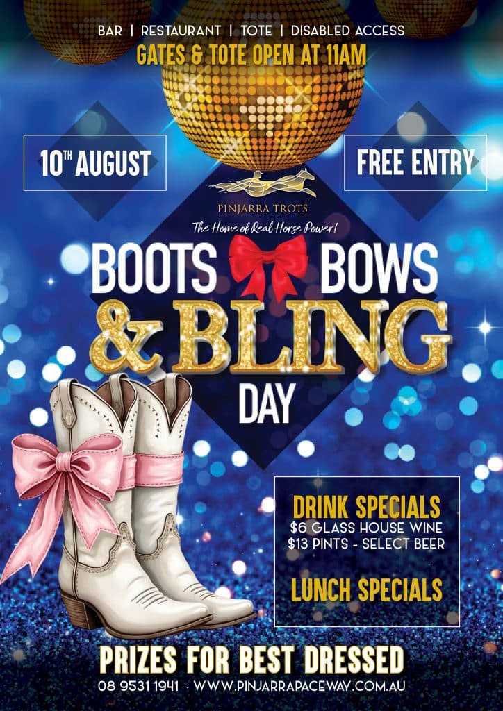 Boots, bows and bling day