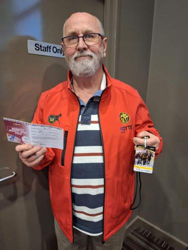 Des Carruthers Members draw winner