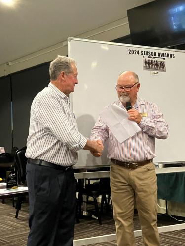 The-winner-is-Kookabrook-Livestock-Congratulations-to-Kim-and-Alison-Tuckey-Geoff-McLarty-Club-Chairman-congratulating-Kiim-Tuckey